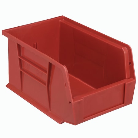 Quantum Storage Systems Storage Bin, Plastic, Red, 5 in H, 6 in W QUS221RD